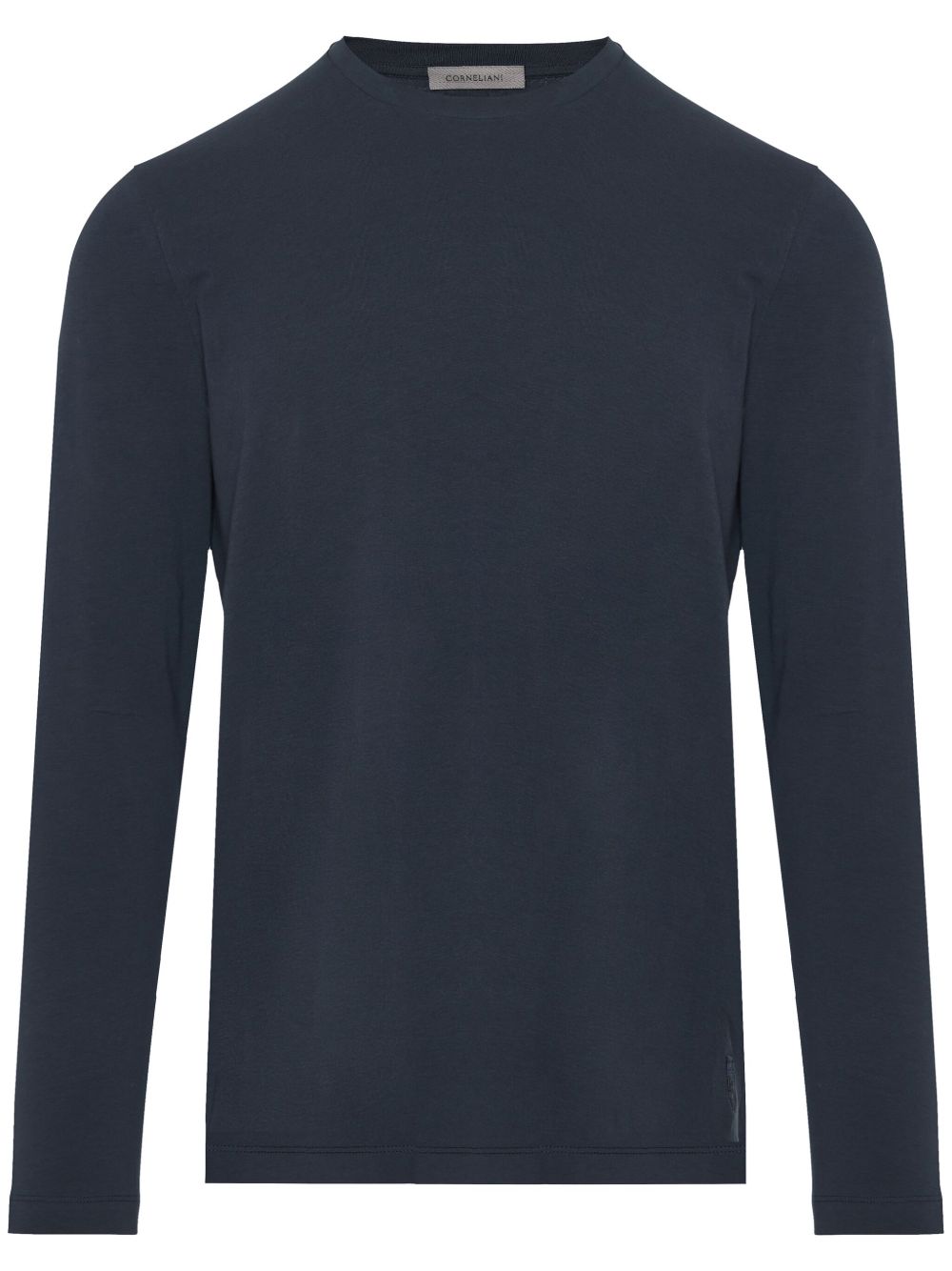 Corneliani 长袖棉卫衣 - 蓝色