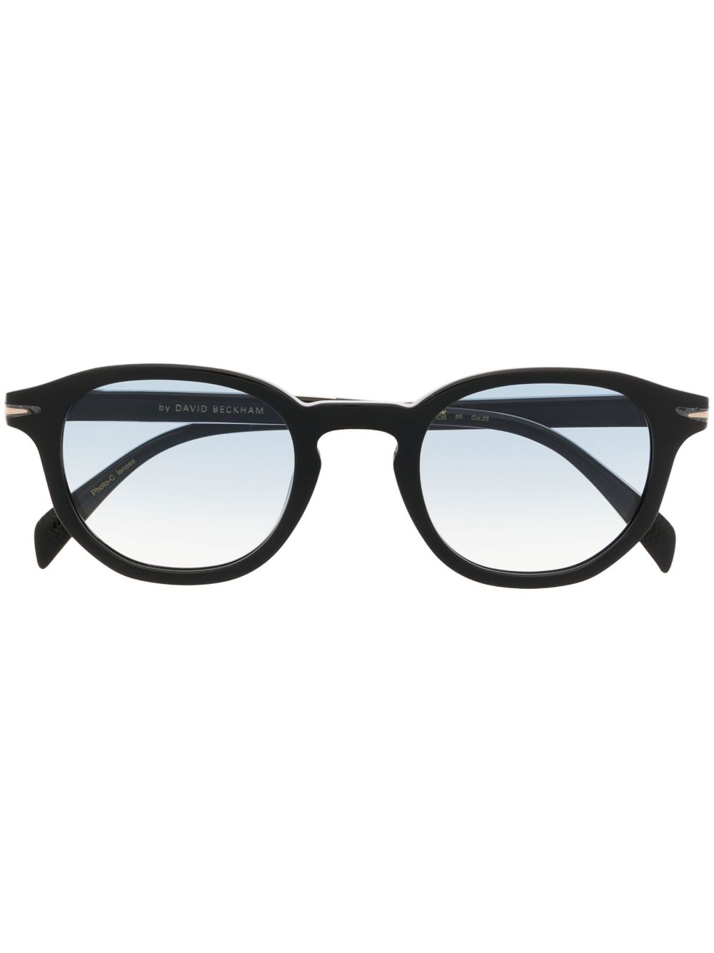 Eyewear by David Beckham 圆框太阳眼镜 - 黑色