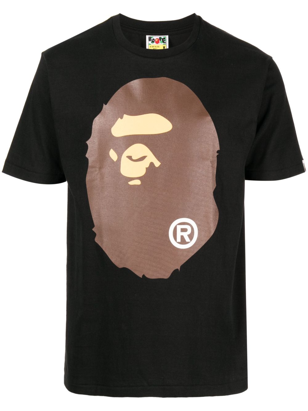 A BATHING APE® logo印花棉T恤 - 黑色