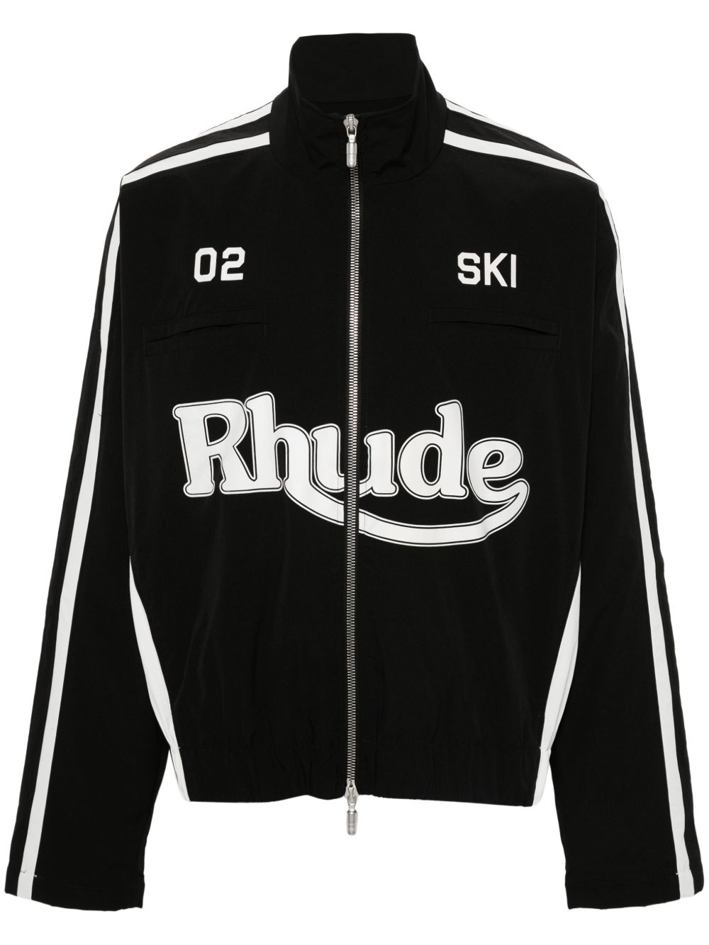 RHUDE logo印花夹克 - 黑色