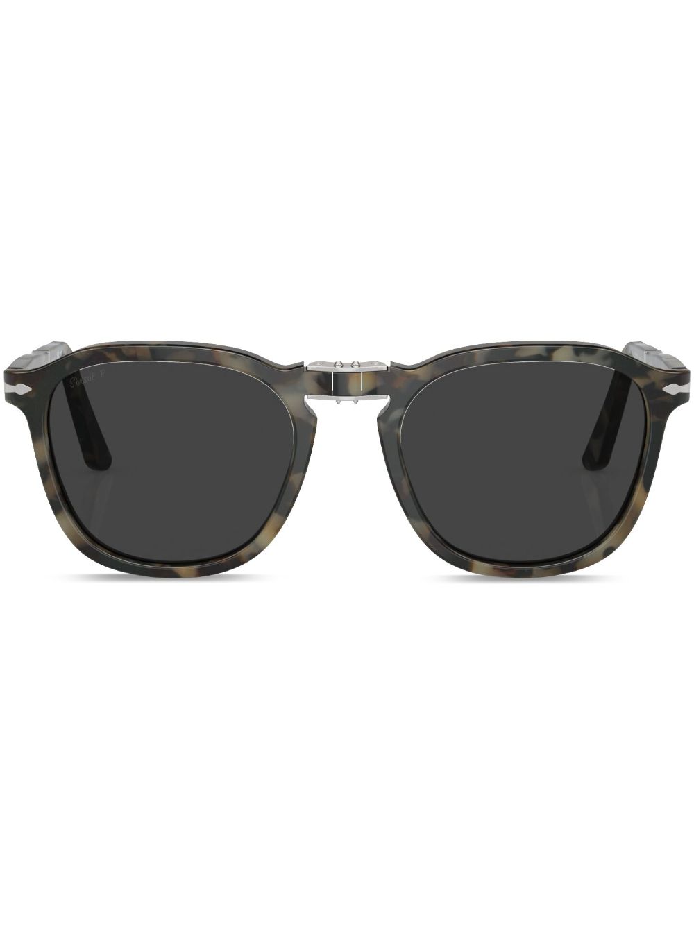 Persol 圆框太阳眼镜 - 褐色