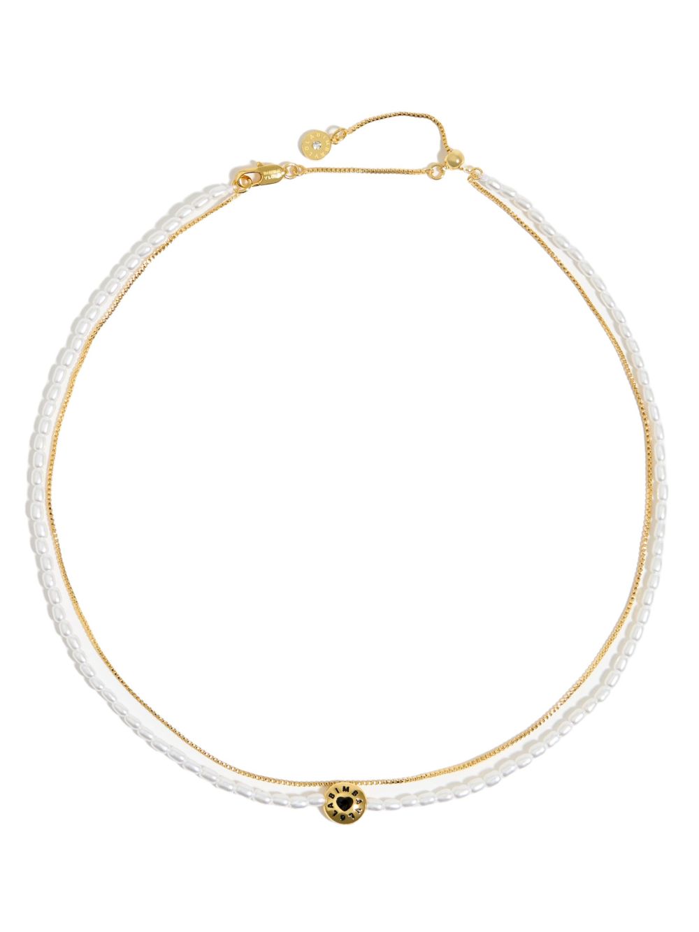 Bimba y Lola logo吊饰多链式项链 - 金色
