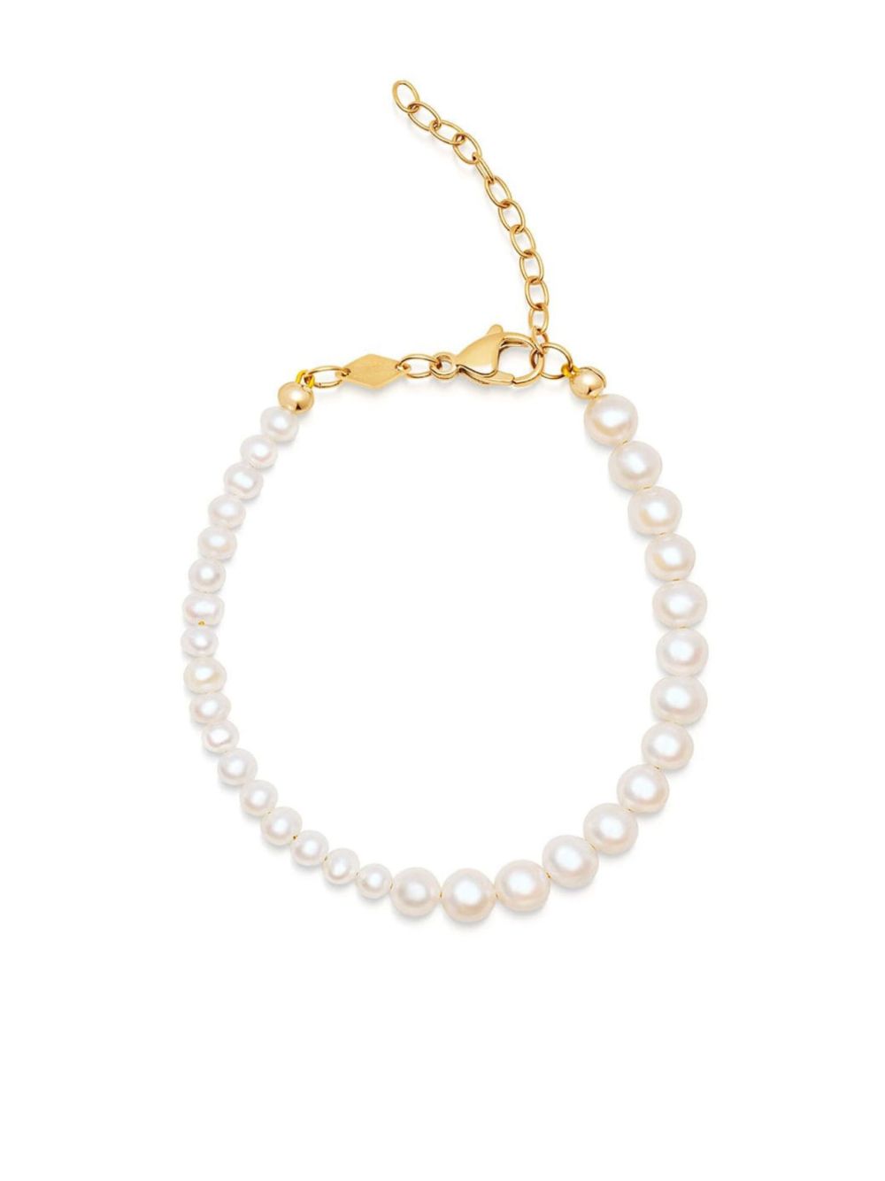 Nialaya Jewelry Dyad 珠饰手链 - 白色