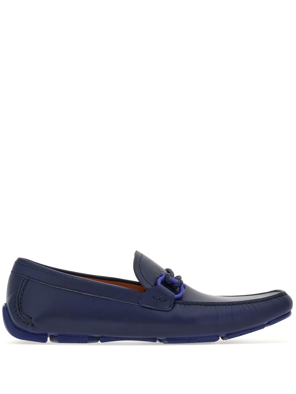 Ferragamo Driver Gancini 标牌乐福鞋 - 蓝色