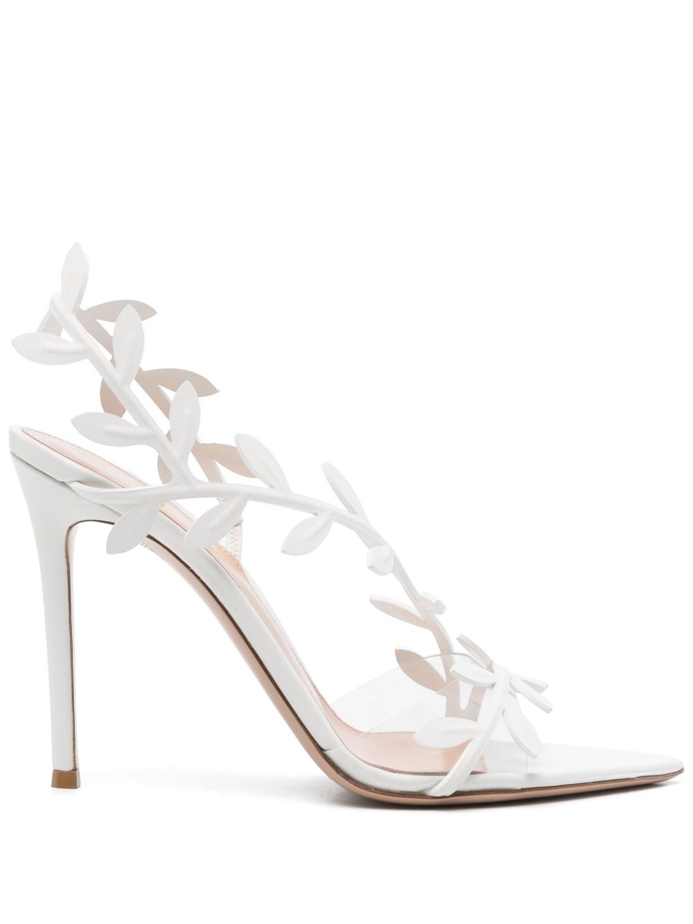 Gianvito Rossi Flavia 高跟凉鞋（10.5厘米） - 白色