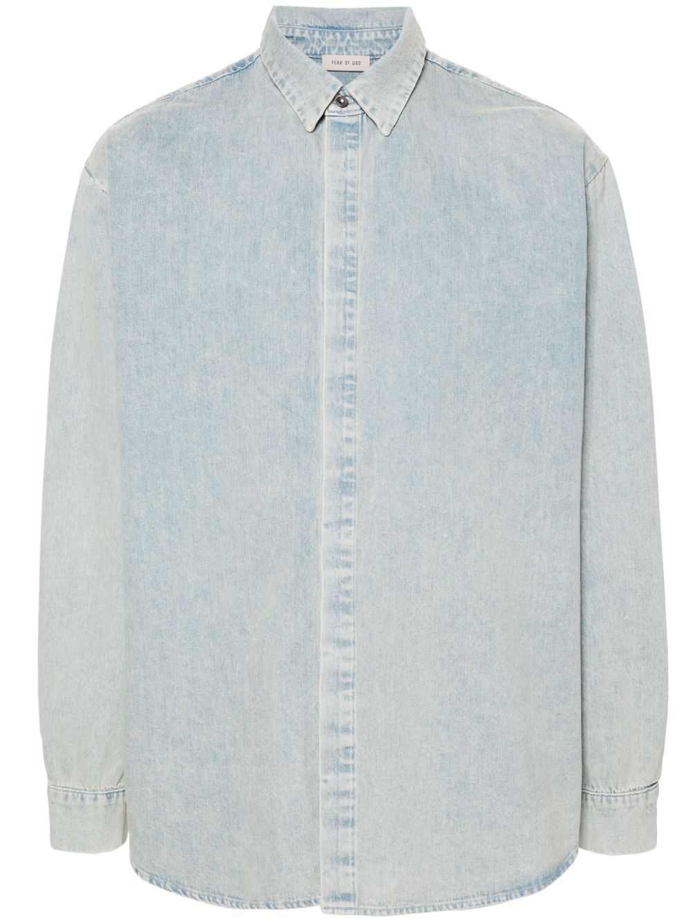 Fear Of God 经典领牛仔衬衫 - 蓝色