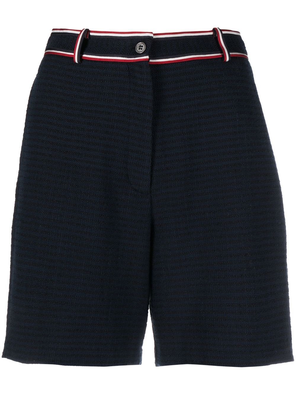 Thom Browne 红白蓝条纹短裤 - 蓝色