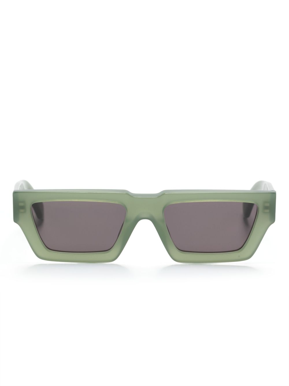 Off-White Eyewear Manchester 长方形框太阳眼镜 - 绿色