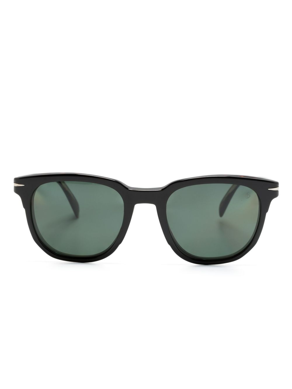 Eyewear by David Beckham 玳瑁纹方框太阳眼镜 - 褐色