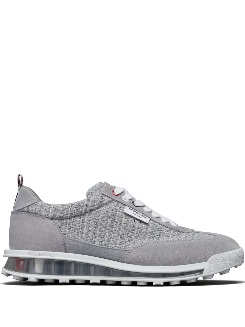 Thom Browne Tech Runner 拼接运动鞋 - 灰色