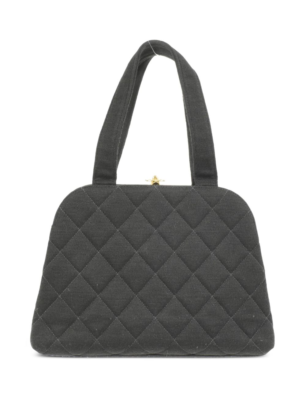 CHANEL Pre-Owned 菱纹绗缝手提包（1997年典藏款） - 黑色