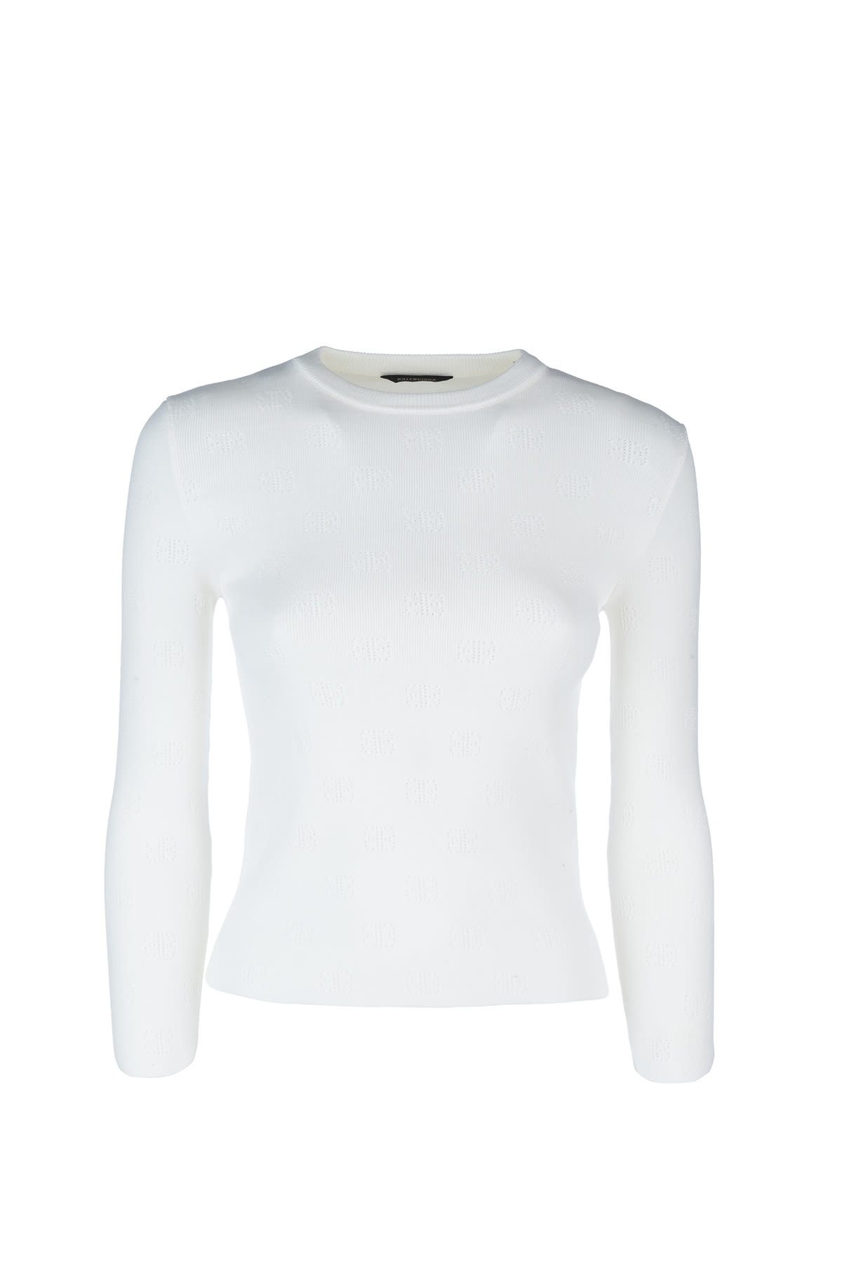 Balenciaga Ivory Wool Blend Sweater