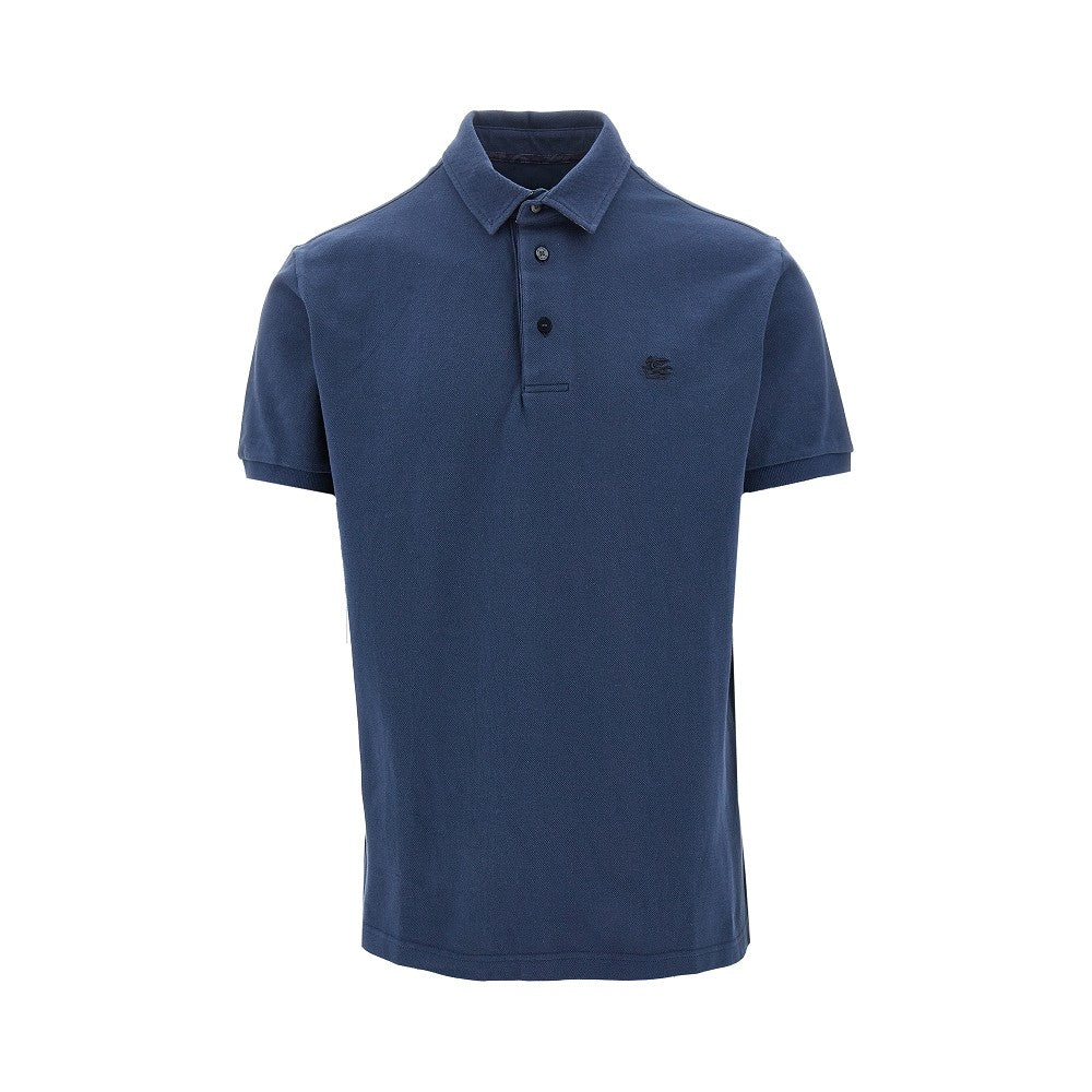 ETRO Piquet polo shirt with Pegaso embroidery Man S