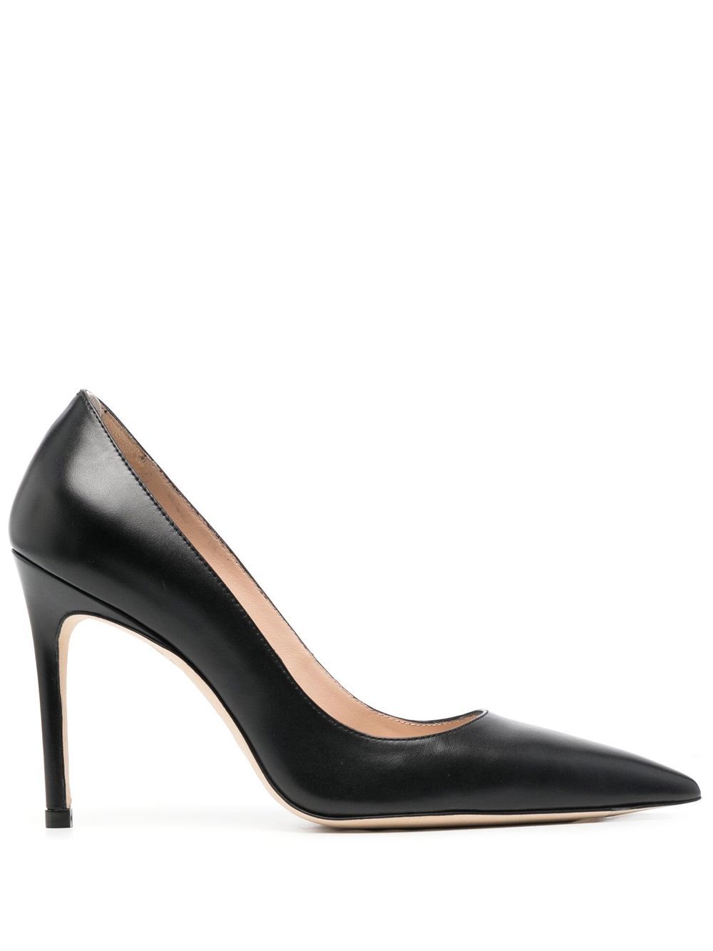 Stuart Weitzman Anny 尖头高跟鞋 - 黑色