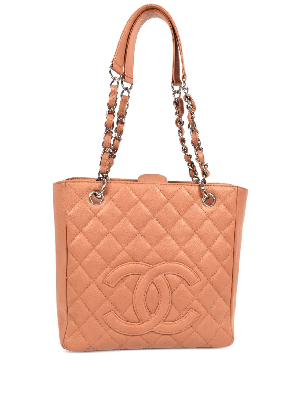 CHANEL Pre-Owned Petite Shopping 手提包（2008年典藏款） - 橘色