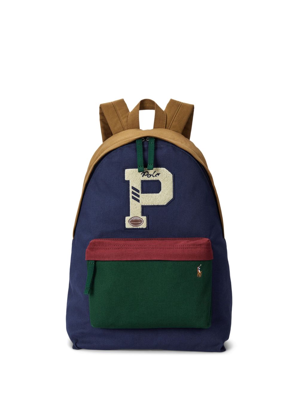 Polo Ralph Lauren 标贴双肩包 - 蓝色
