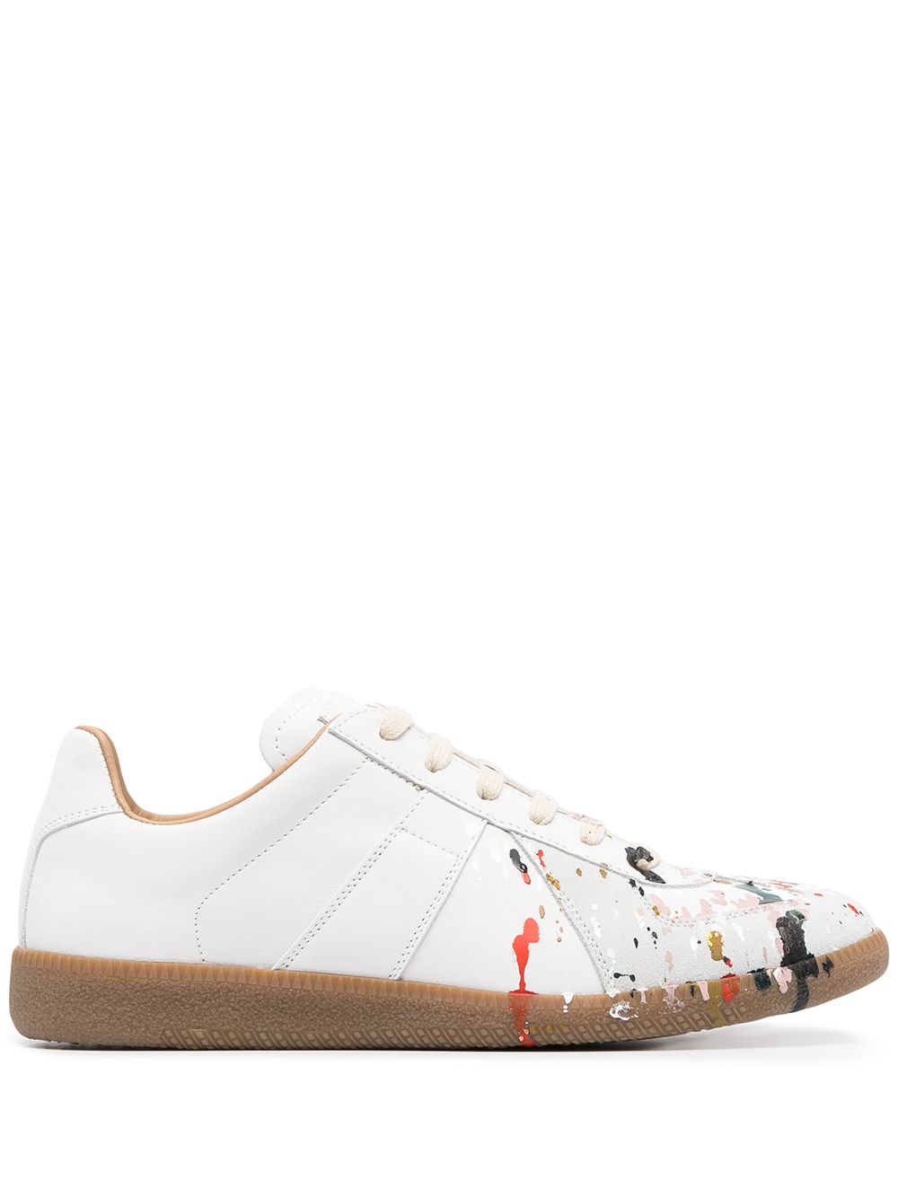 Maison Margiela Replica 泼漆效果运动鞋 - 白色