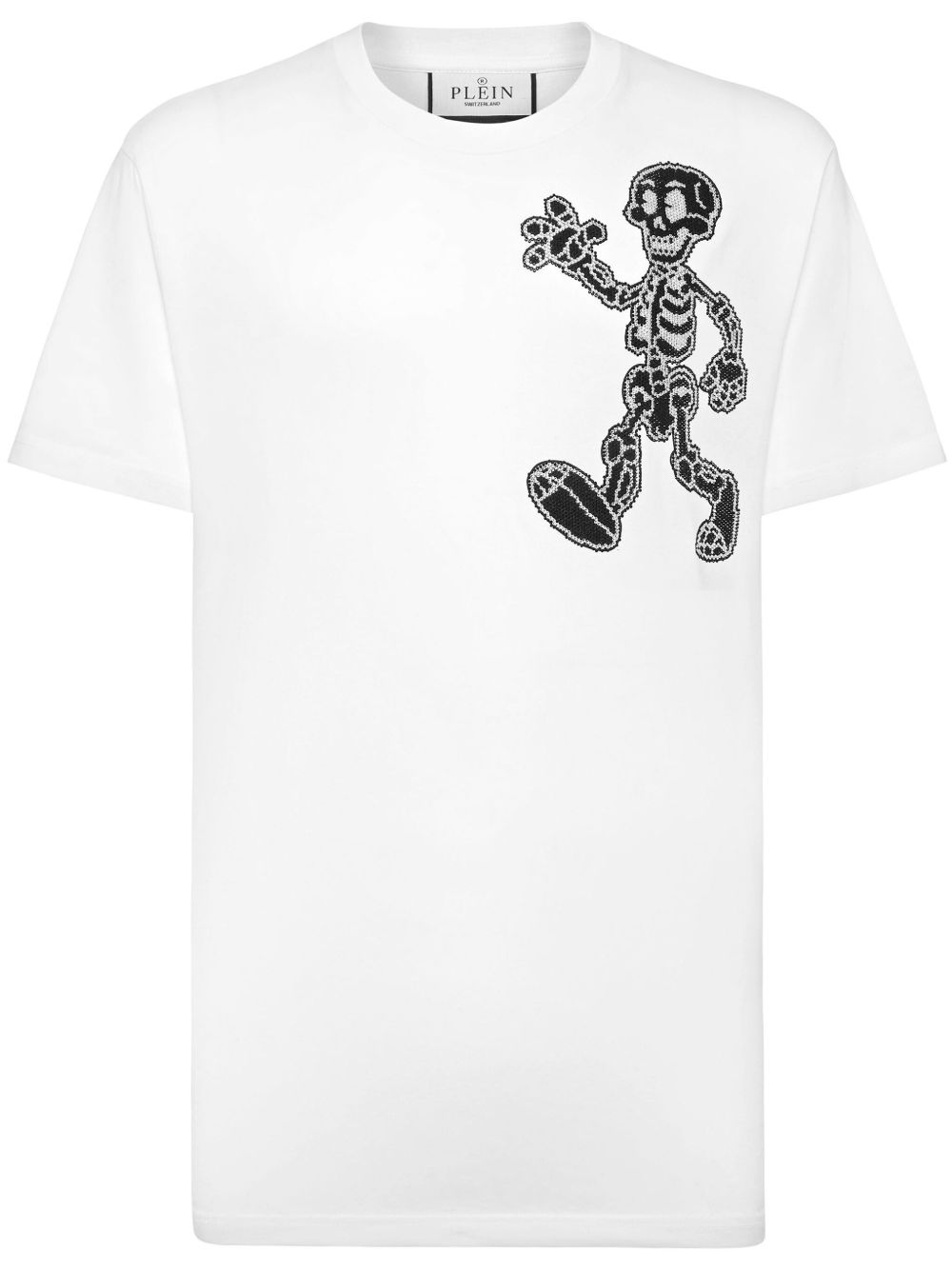 Philipp Plein Skeleton 棉T恤 - 白色