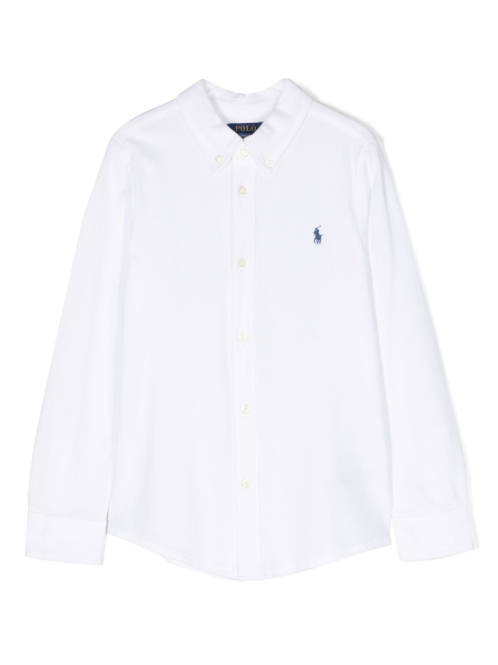 POLO RALPH LAUREN KIDS Polo Pony 棉衬衫 - 白色