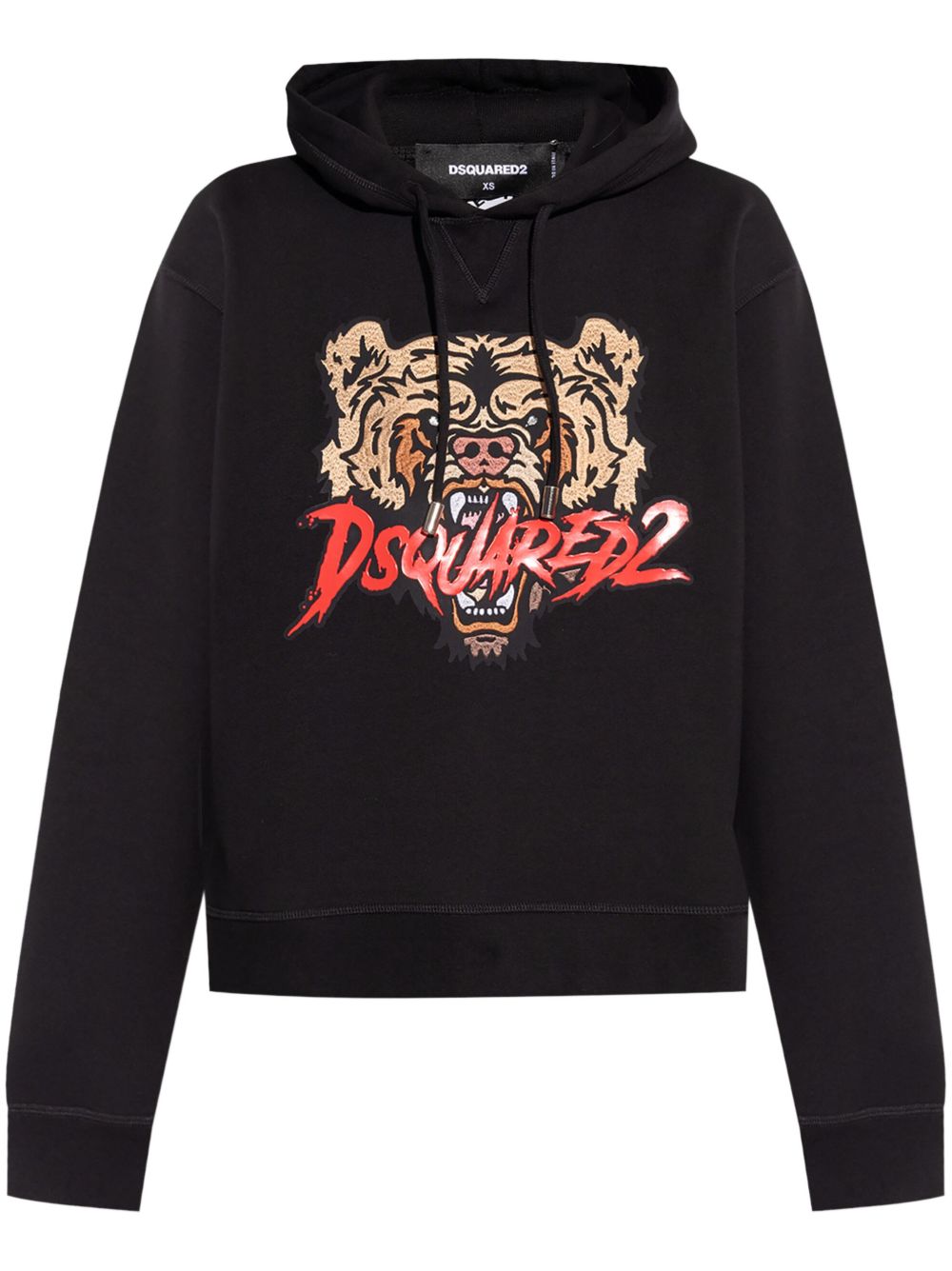 DSQUARED2 Bear 连帽衫 - 黑色