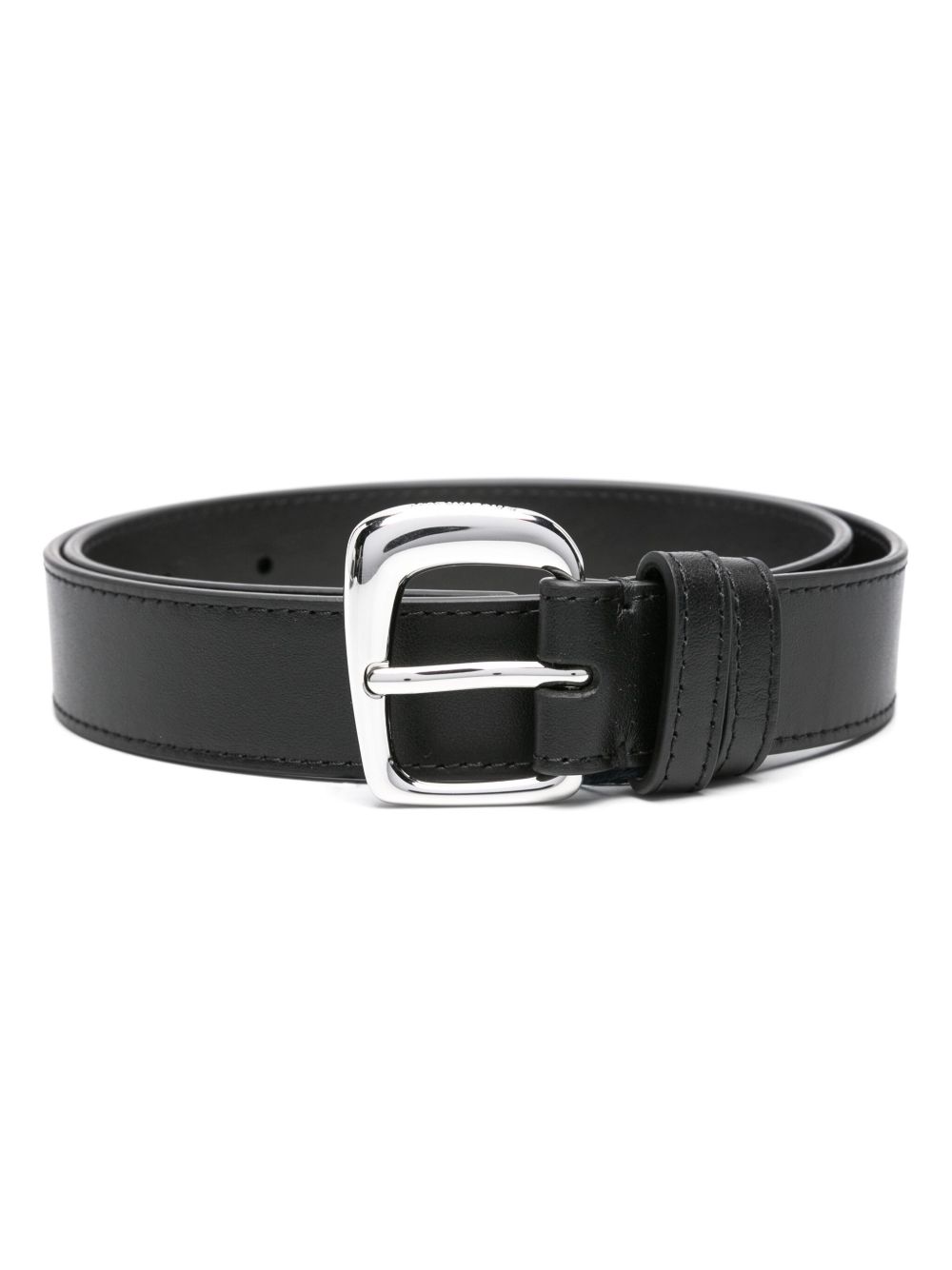 Jacquemus La Ceinture Ovalo 皮质腰带 - 黑色
