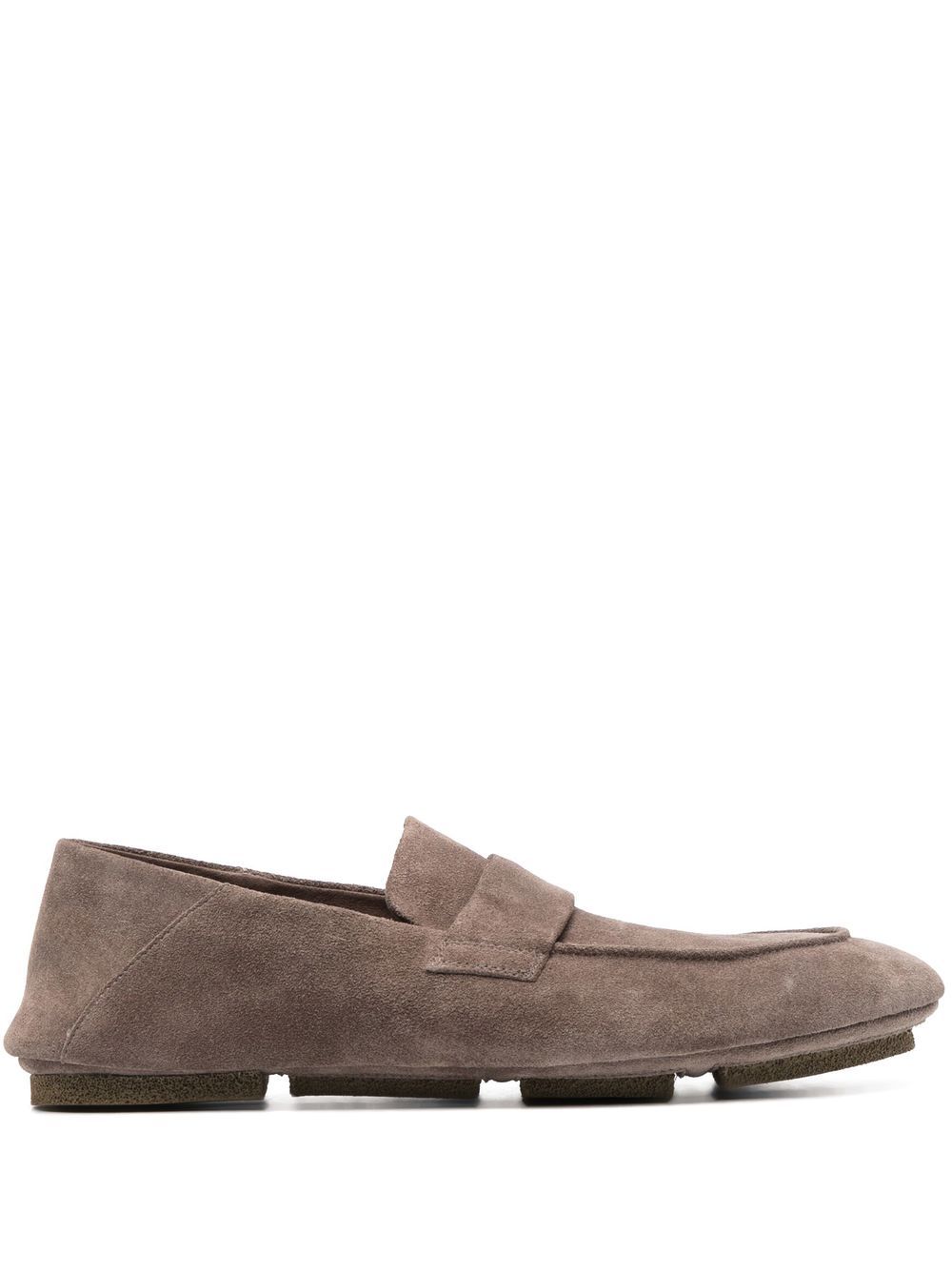 Officine Creative C-Side 绒面皮乐福鞋 - 灰色