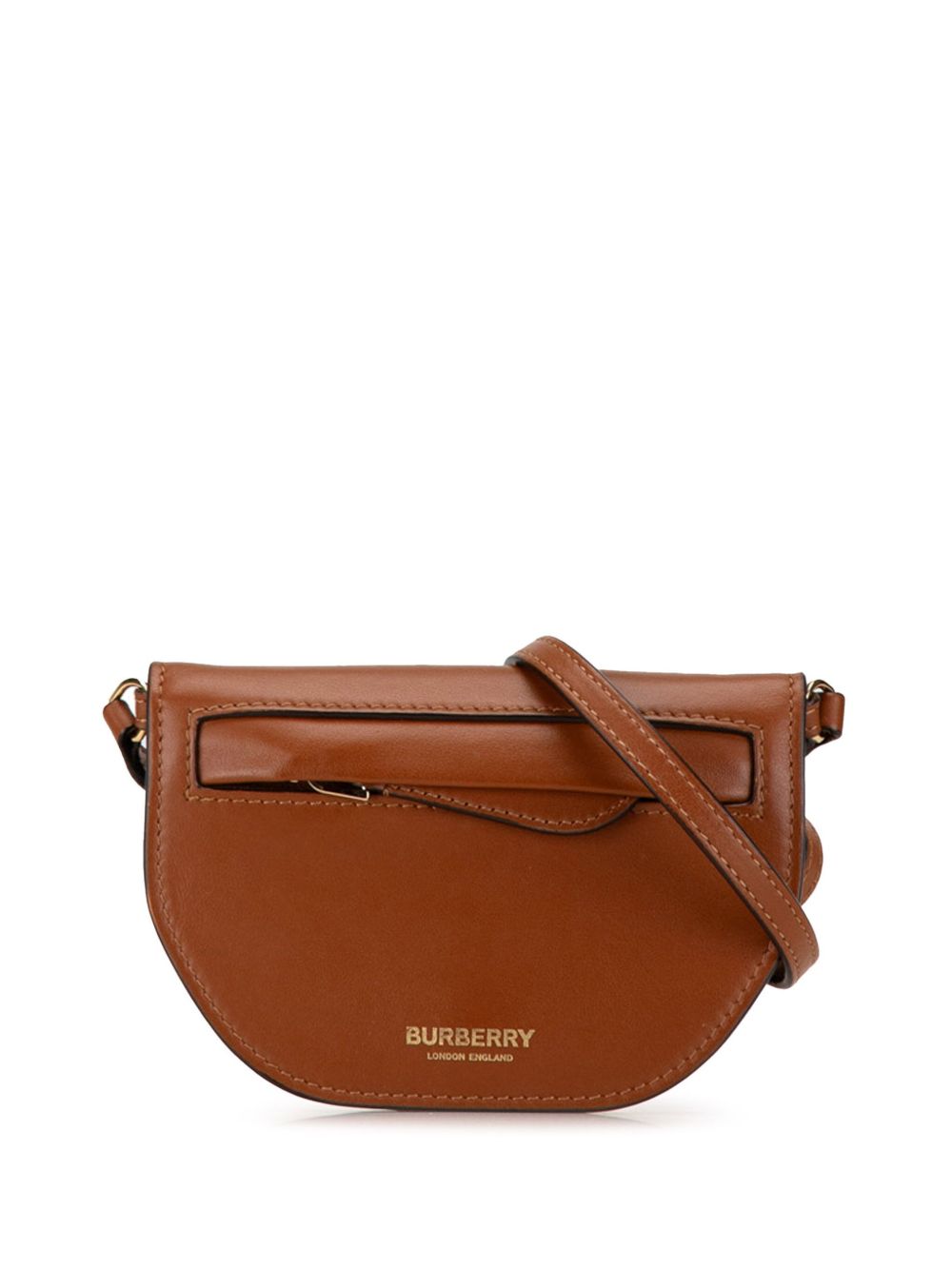 Burberry Pre-Owned Olympia 迷你斜挎包 （2018-2023年典藏款 ） - 褐色