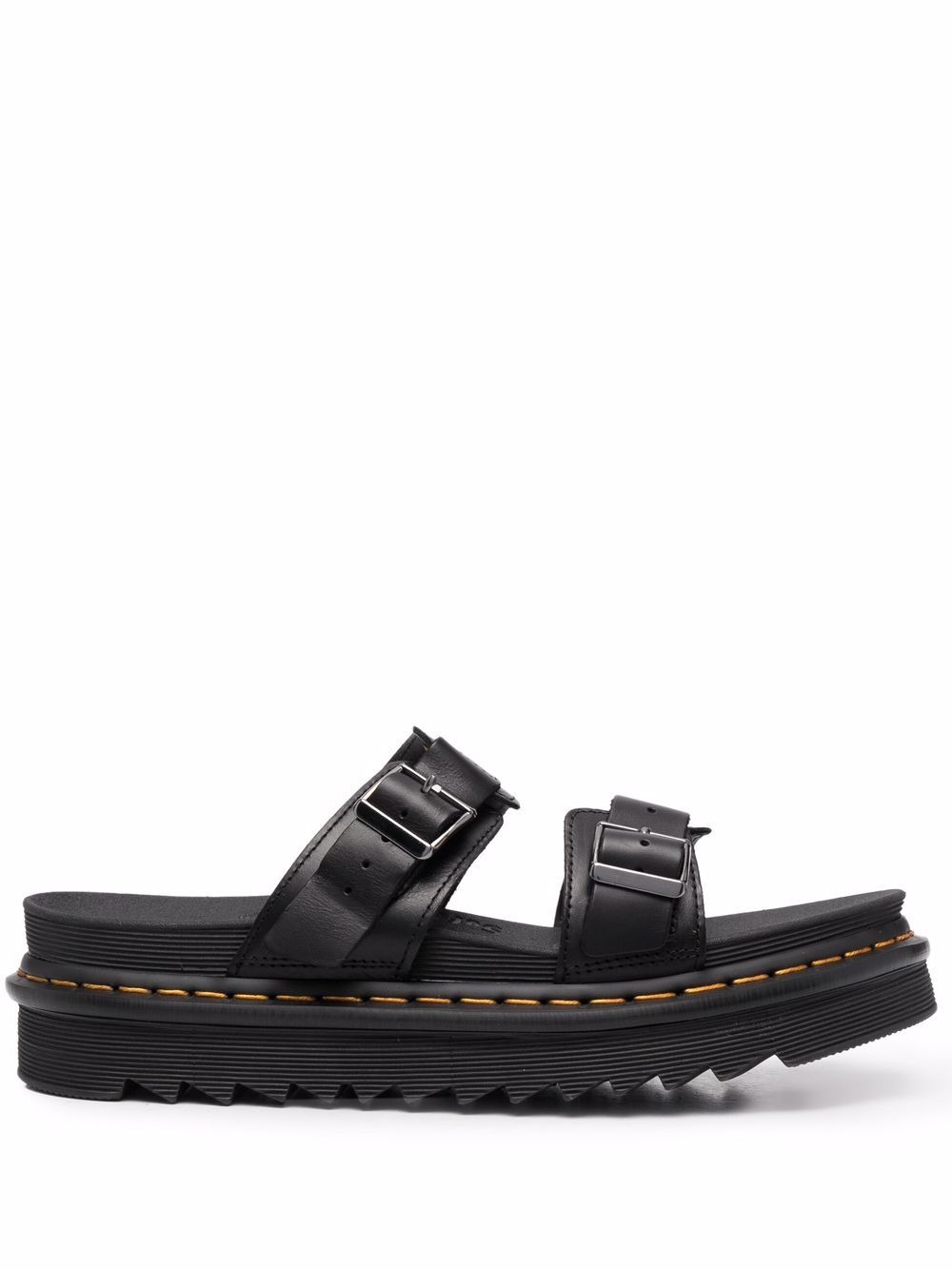 Dr. Martens Myles 厚底凉鞋 - 黑色