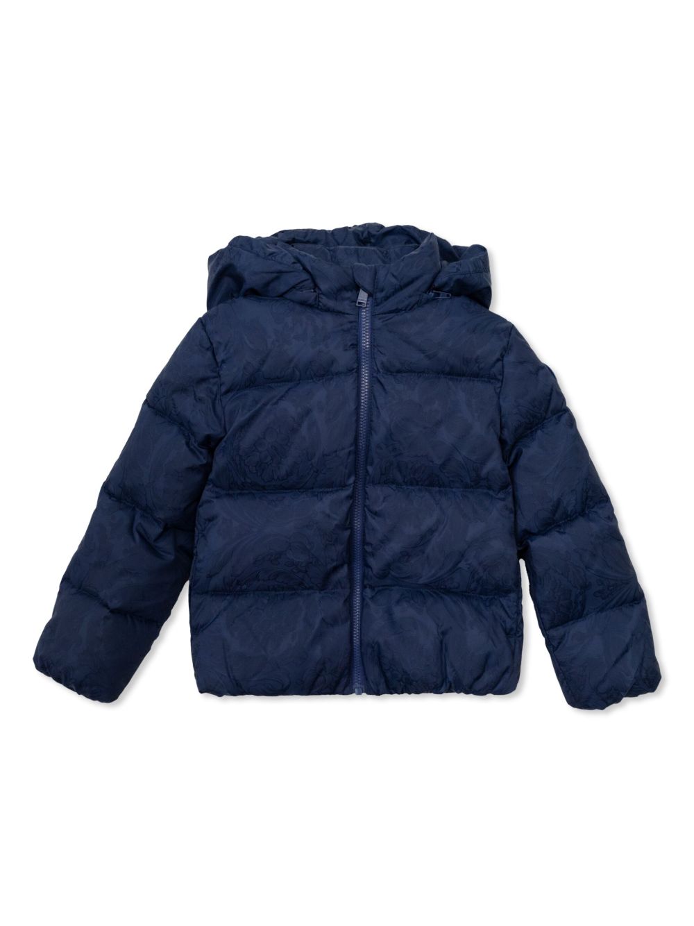 Versace Kids Barocco 填充夹克 - 蓝色