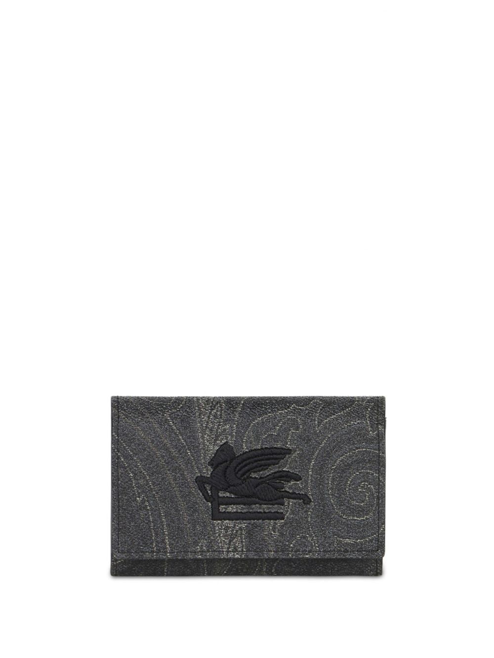 ETRO Paisley 棉混纺钱包 - 黑色