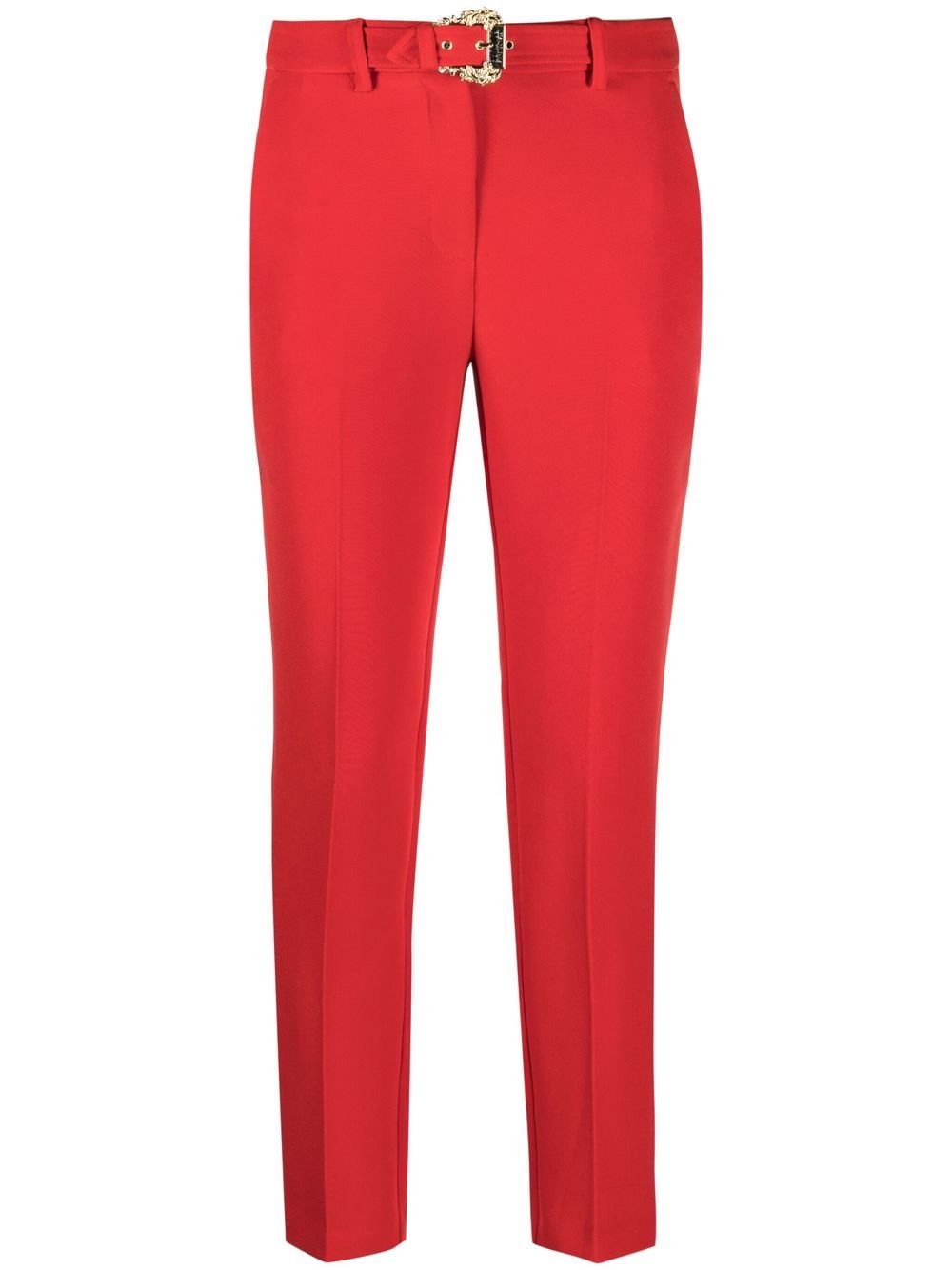 Versace Jeans Couture 束腰露踝裤 - 红色