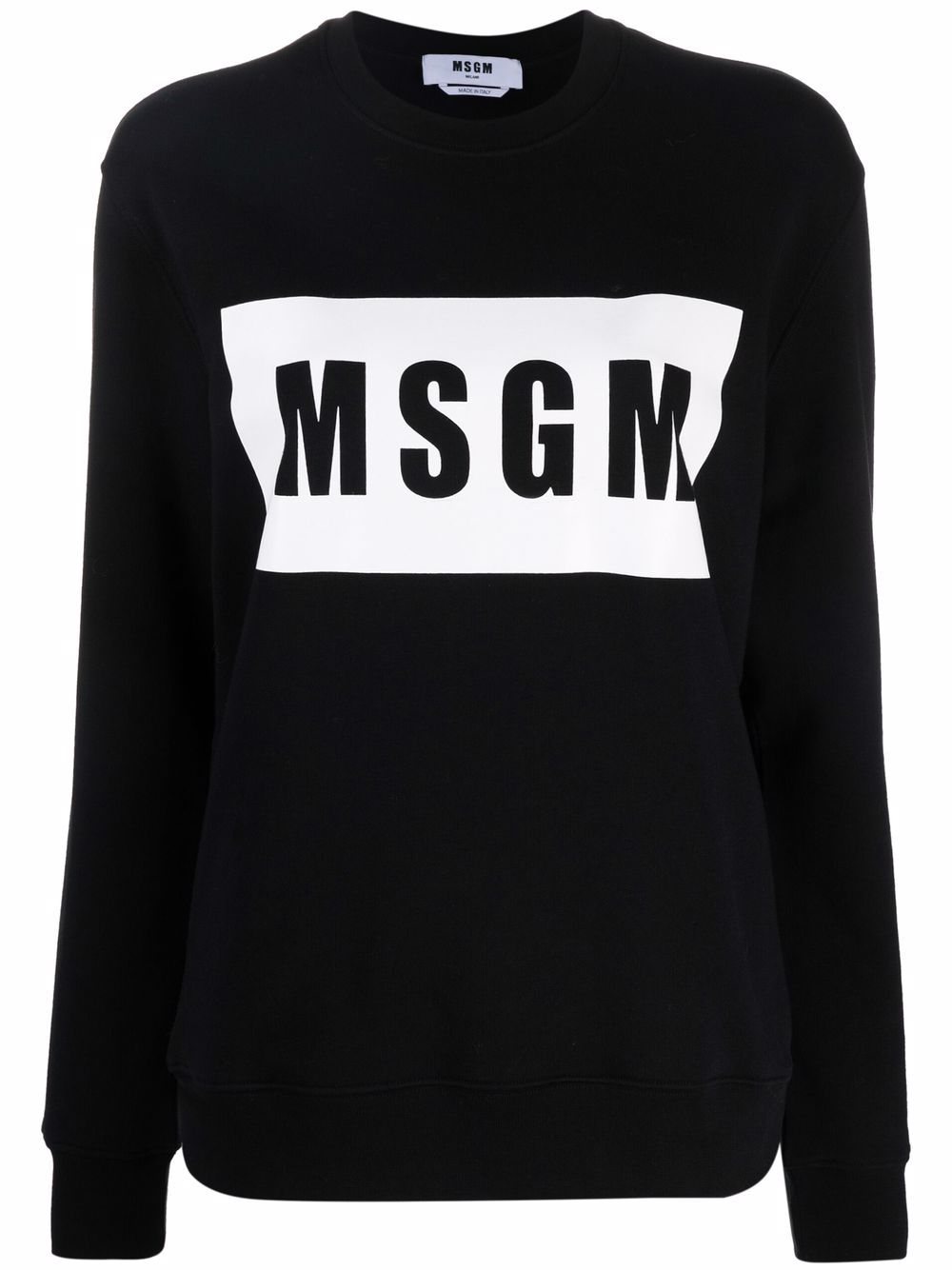 MSGM logo印花卫衣 - 黑色