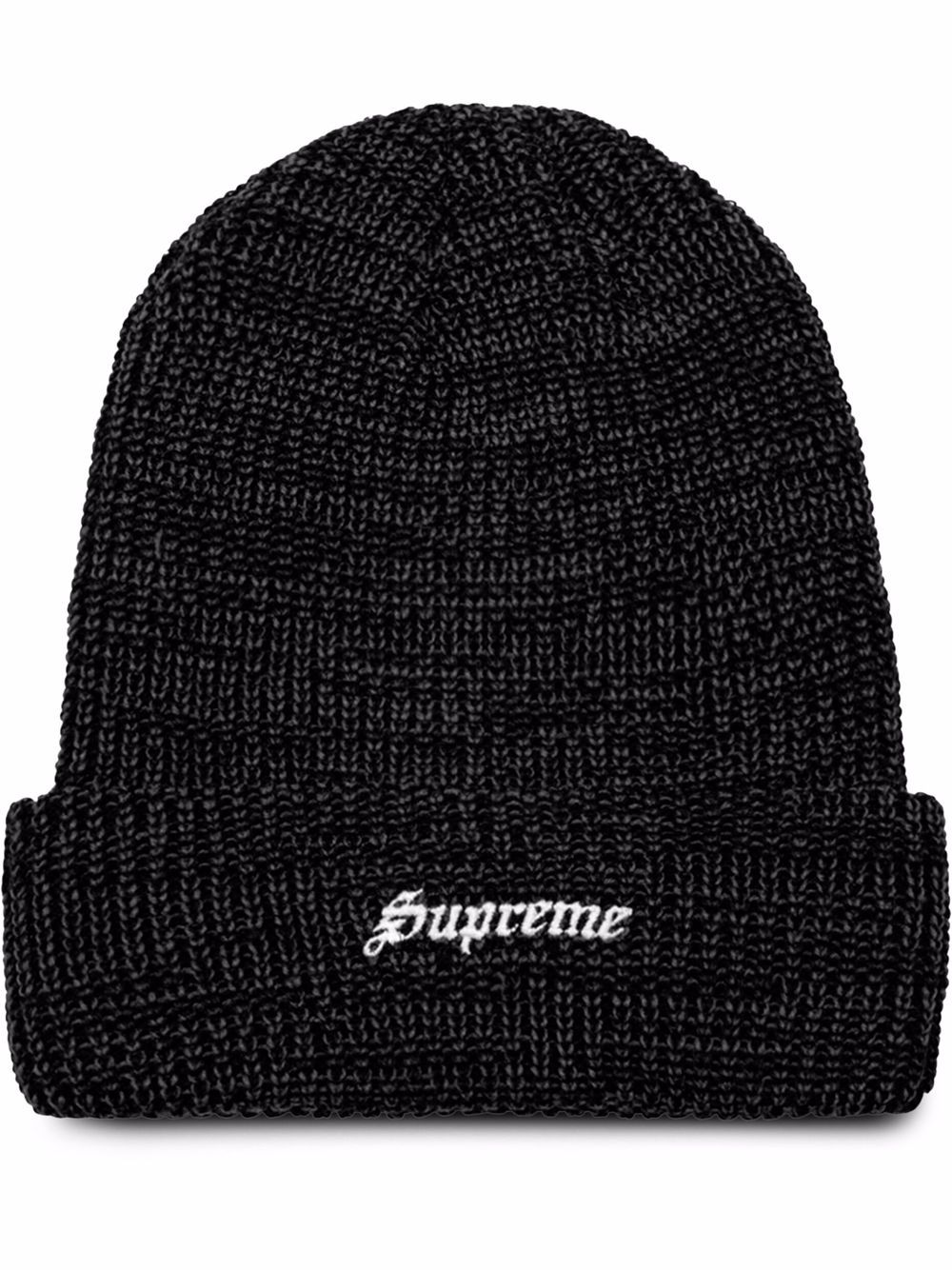 Supreme Twisted Loose Gauge 套头帽 - 黑色