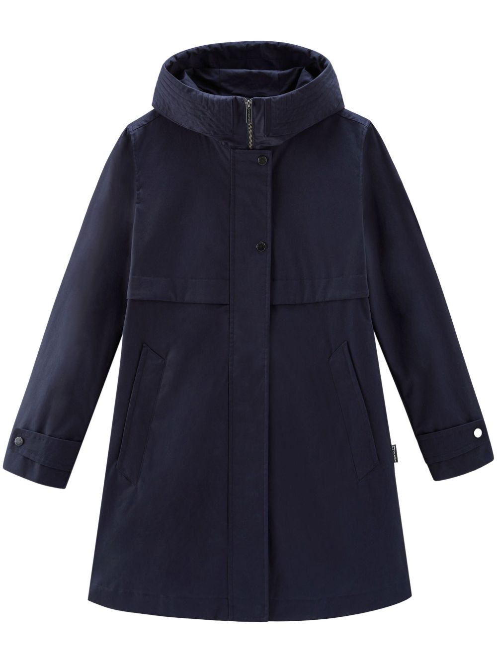 Woolrich 棉连帽派克大衣 - 蓝色