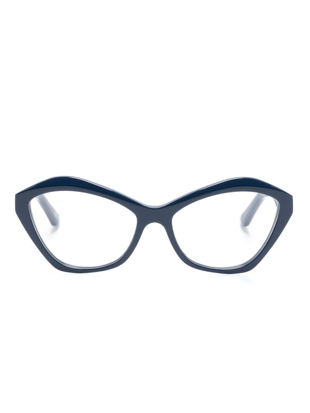 Balenciaga Eyewear BB0341O 猫眼框眼镜 - 蓝色