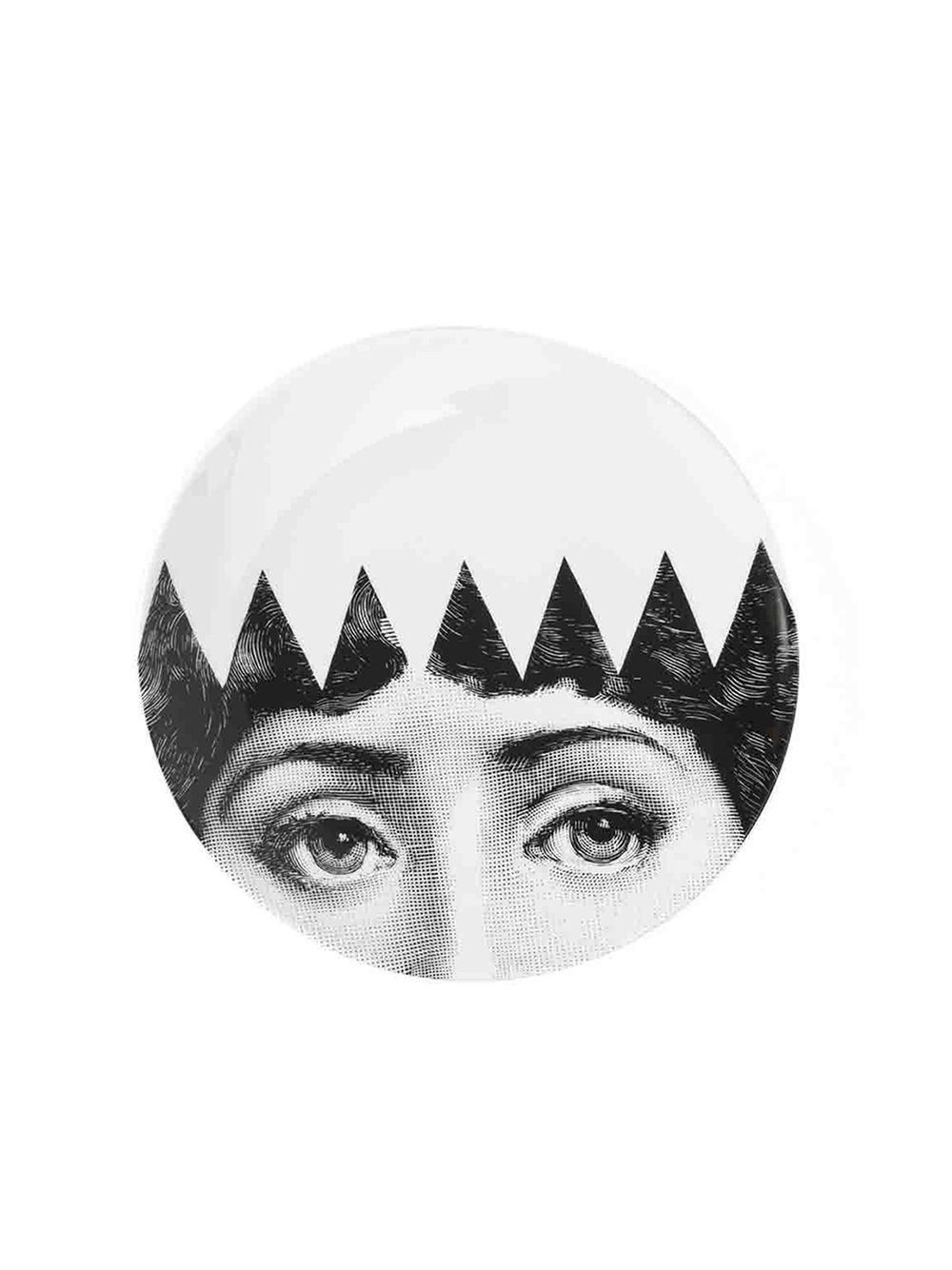Fornasetti 肖像印花瓷盘 - 白色