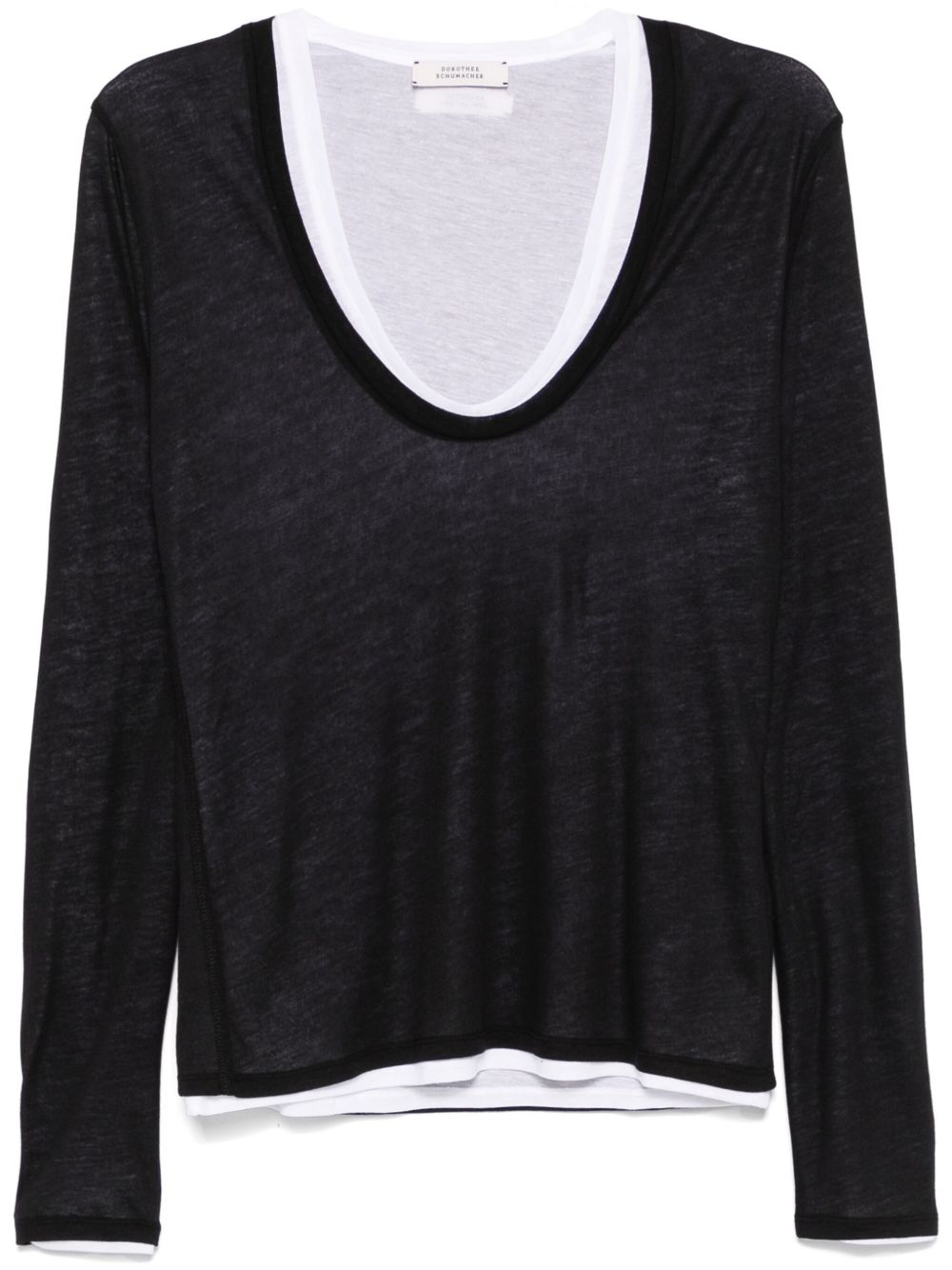 Dorothee Schumacher Layer Love 上衣 - 黑色