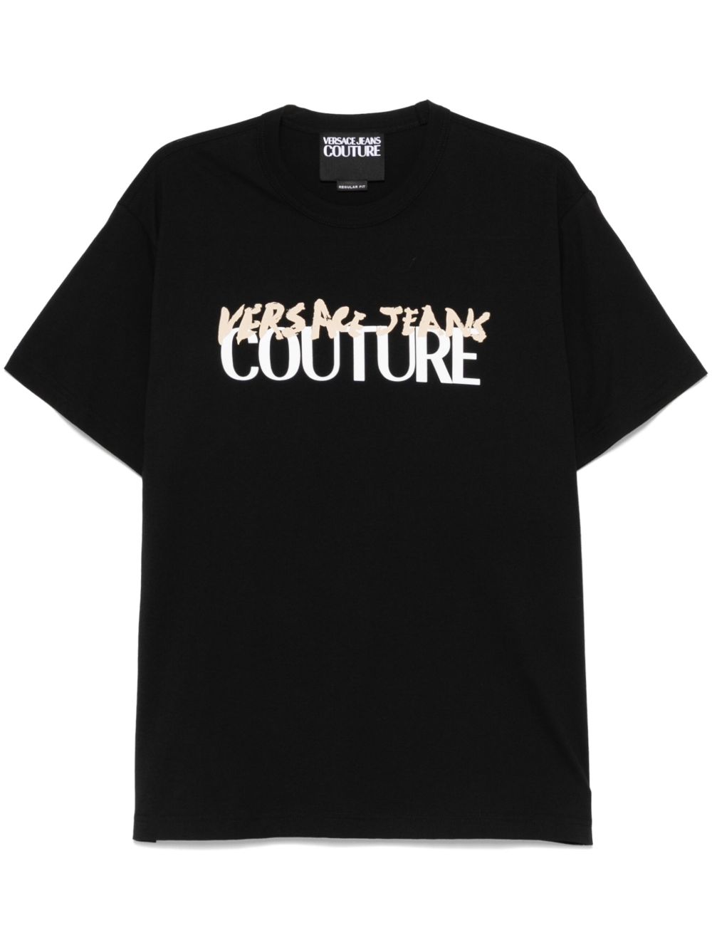 Versace Jeans Couture logo印花T恤 - 黑色