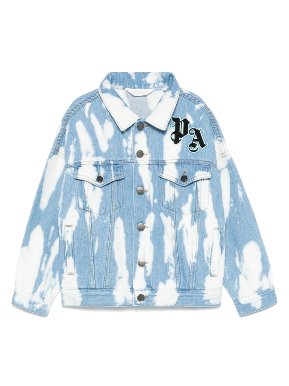 Palm Angels Kids PA 贴花夹克 - 蓝色