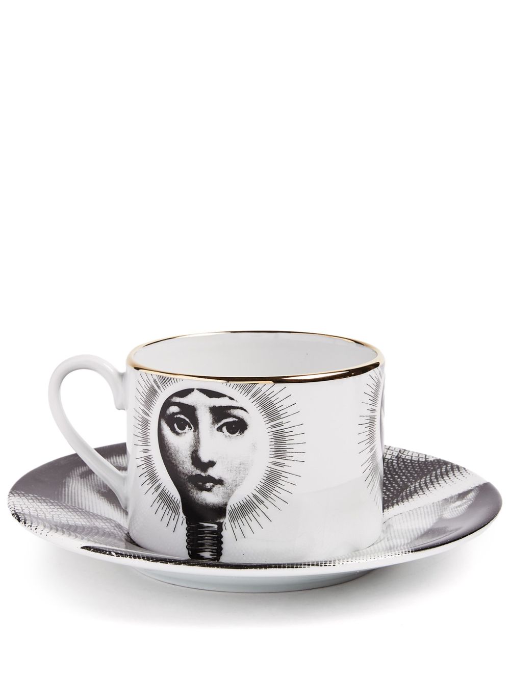 Fornasetti Lampadina 陶瓷茶杯 - 白色