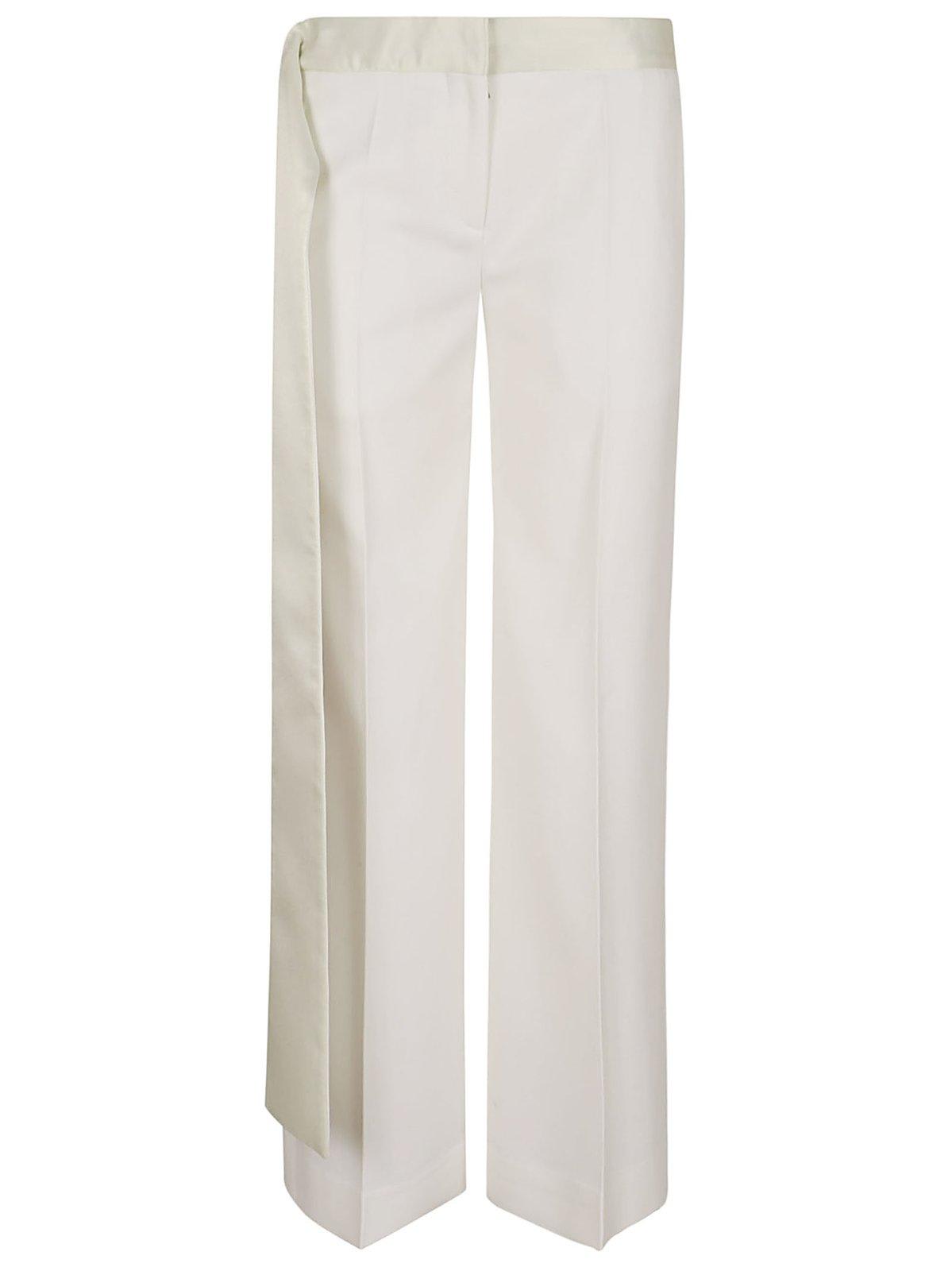 Victoria Beckham Satin Waistband Trousers