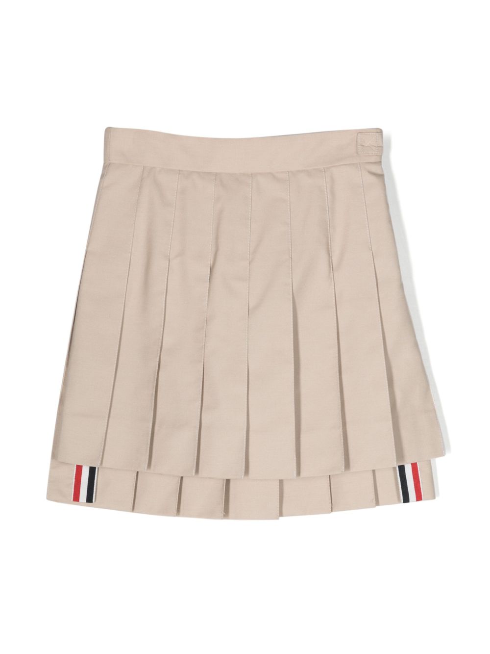 Thom Browne Kids Typewriter Cloth 百褶迷你半身裙 - 褐色