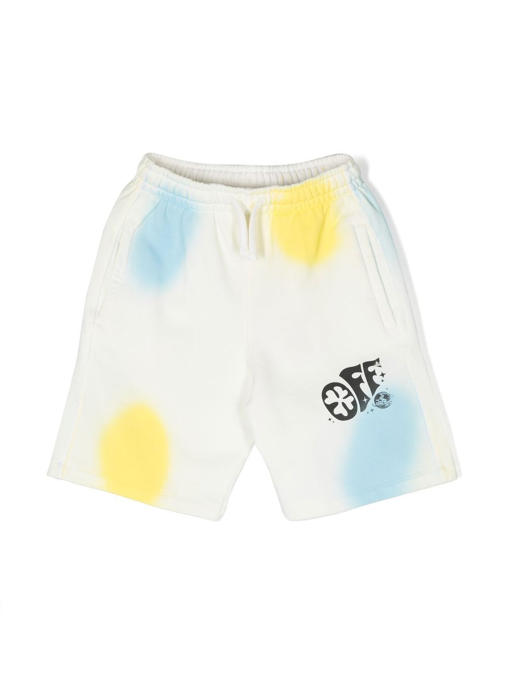 Off-White Kids 图案印花短裤 - 中性色