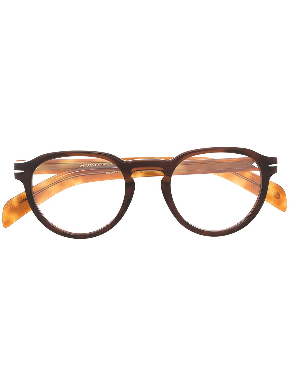 Eyewear by David Beckham 玳瑁纹眼镜 - 褐色