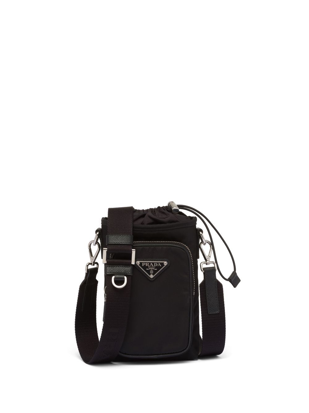 Prada logo标牌智能手机壳 - 黑色