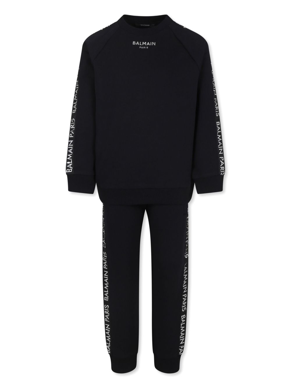 Balmain Kids 印花运动套装 - 黑色