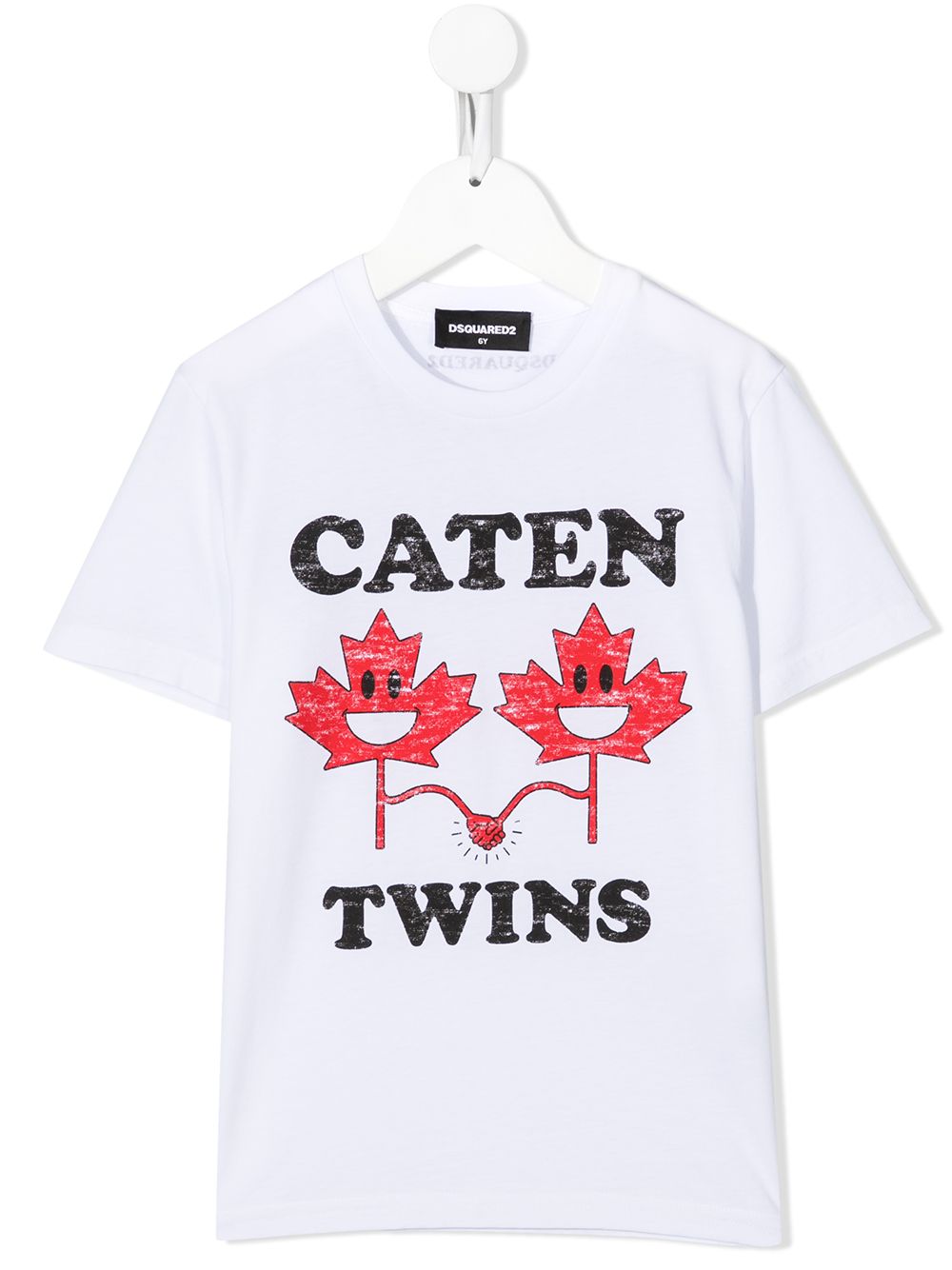 DSQUARED2 KIDS Caten Twins 印花T恤 - 白色