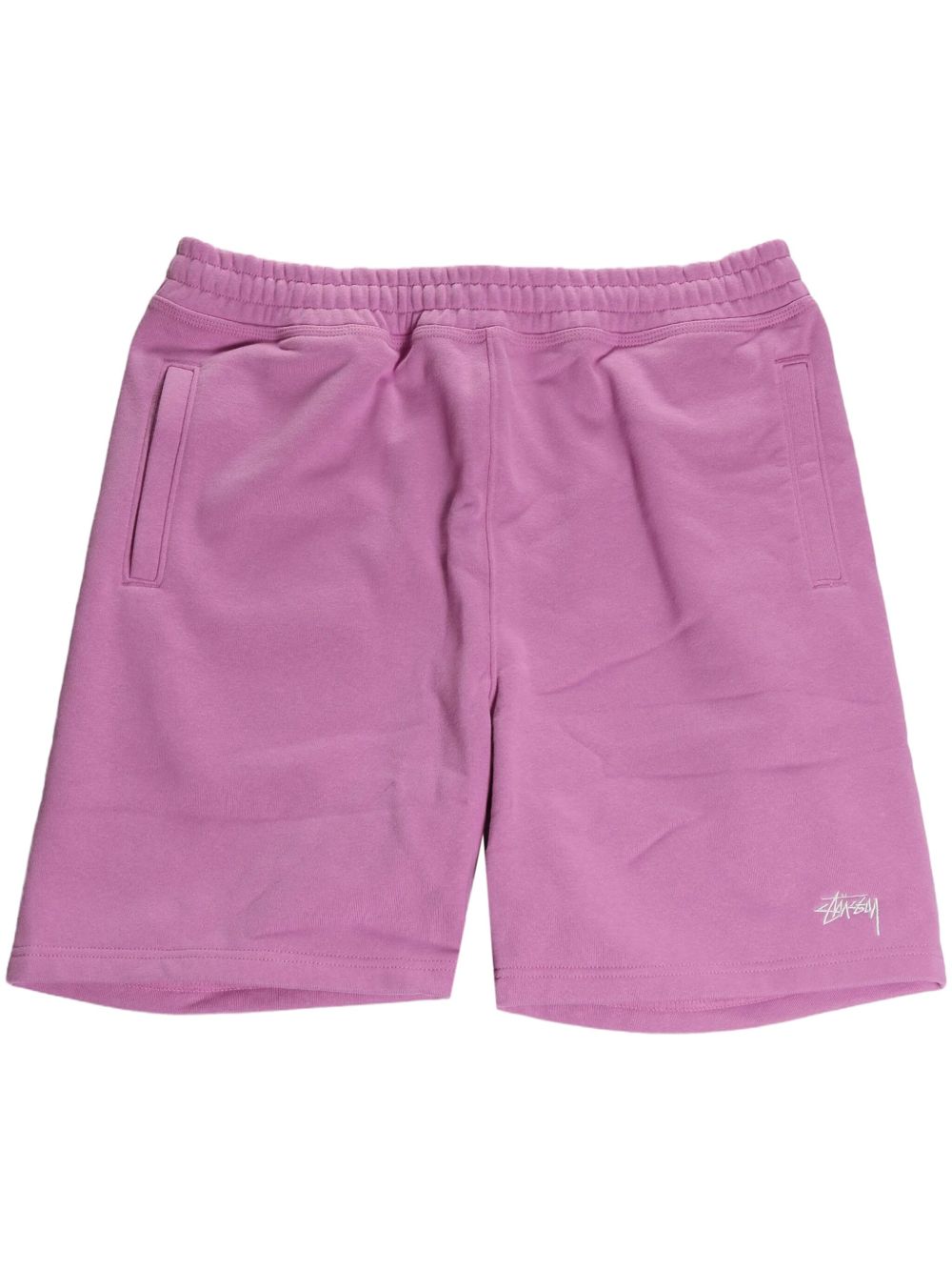 Stüssy logo-embroidered track shorts - 粉色