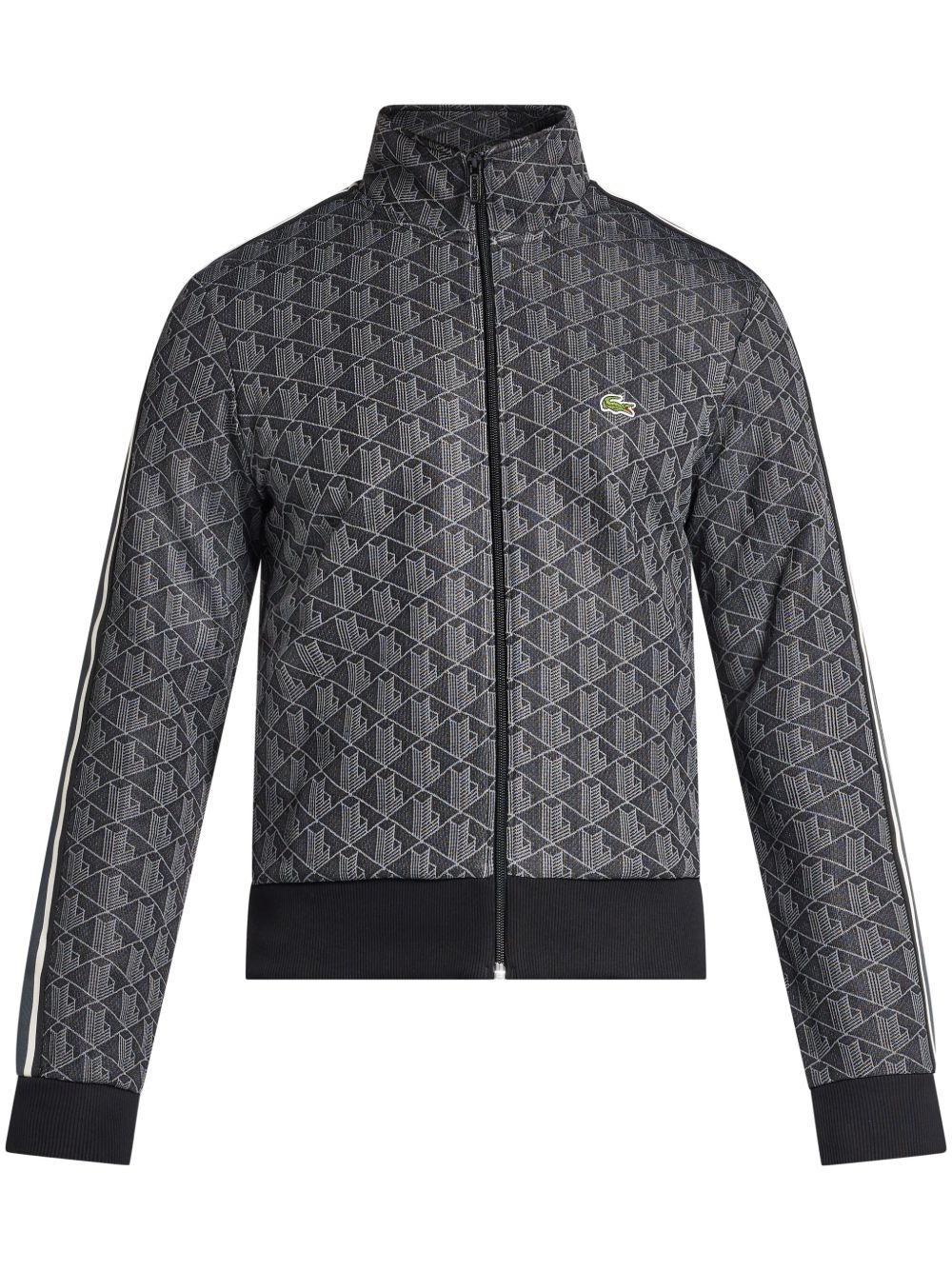 Lacoste Paris 经典logo拉链卫衣 - 黑色