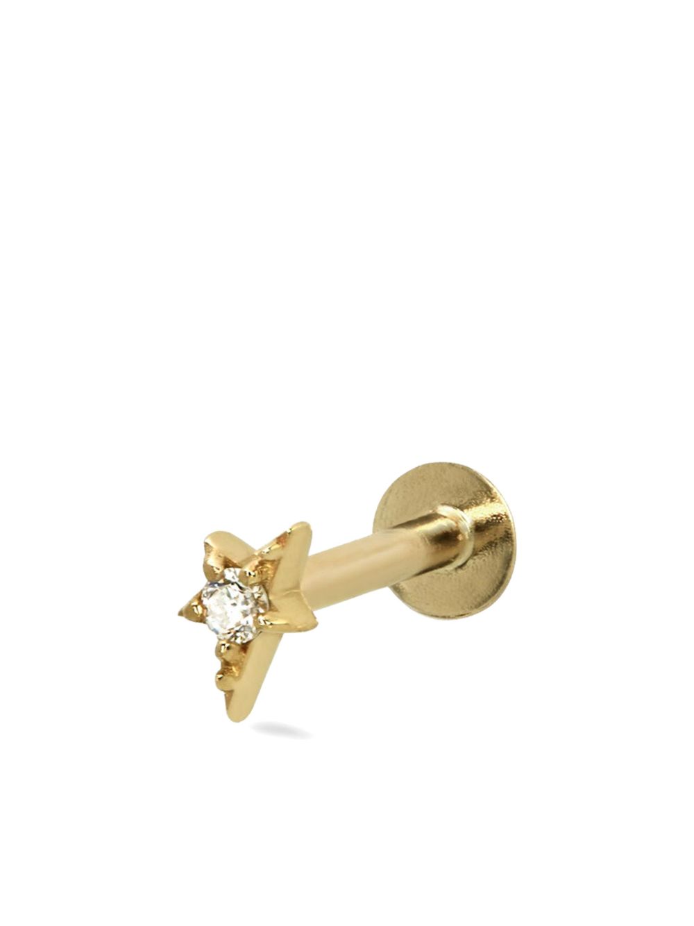 Lark & Berry 14K黄金 Shooting Star 钻石耳钉 - 金色